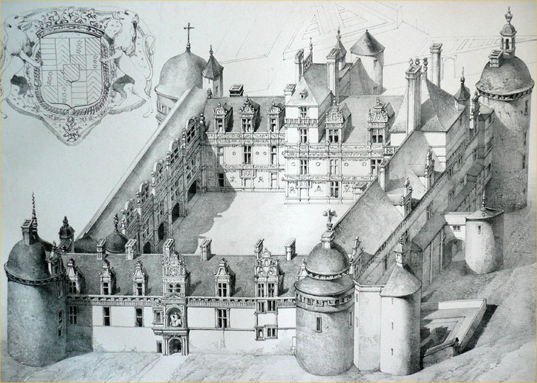 Château d'Assier au XVIIe siècle