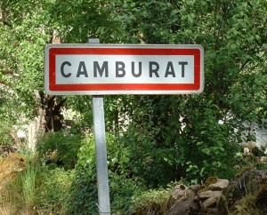 Panneau du village de Camburat dans le Lot