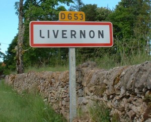 Panneau du village de Livernon dans le Lot
