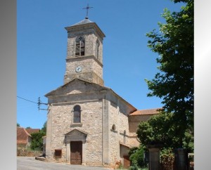 Église de Thémines (bourg) dans le Lot