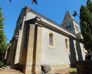 Église Notre-Dame-de-Ginolhac à Cazals (bourg) dans le Lot