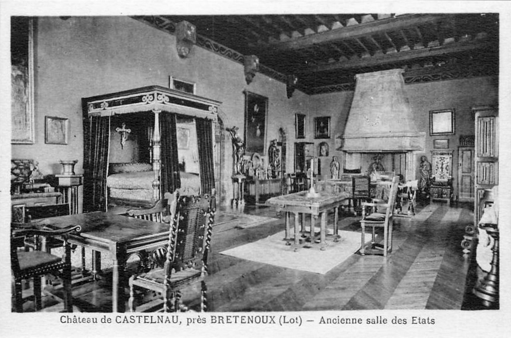 La chambre de Jean Mouliérat au château de Castelnau-Bretenoux