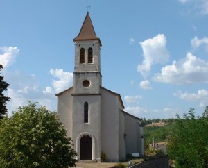 Église d'Esclauzels (bourg) dans le Lot