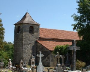 Église Saint-Georges à Lamothe-Cassel dans le Lot (bourg)