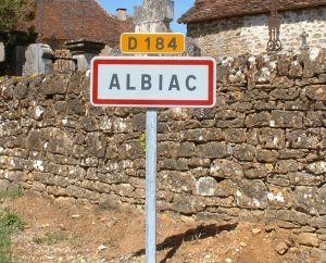 Communes - Albiac - - - Panneau du village d'Albiac