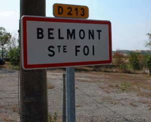 Communes - Belmont-Sainte-Foi - - Panneau du village de Belmont-Sainte-Foi