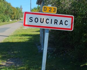 Communes - Soucirac - - - Panneau du village de Soucirac