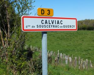 Communes - Calviac (Sousceyrac-en-Quercy) - - Panneau du village de Calviac (Sousceyrac-en-Quercy)