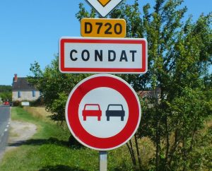 Communes - Condat - - Panneau du village de Condat