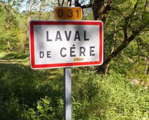 Communes - Laval de Cère - - Panneau du village de Laval de Cère