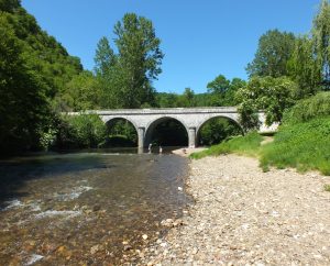 Baignade en eau douce - Espagnac-Sainte-Eulalie - Le célé au pont d'Espagnac -