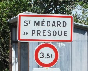 Communes - Saint-Médard-de-Presque - - Panneau du village de Saint-Médard-de-Presque