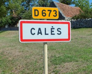 Communes - Calès - - Panneau du village de Calès