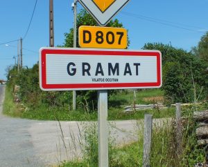 Communes - Gramat - - Panneau du village de Gramat