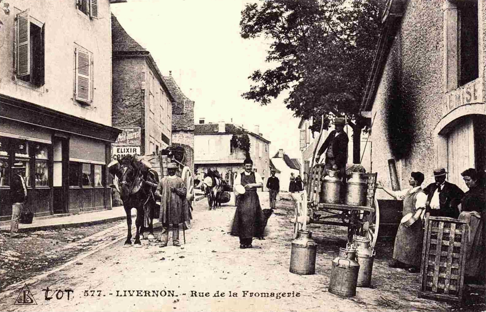 LOT'refois - CPA - début XXe - Livernon - Rue de La Fromagerie