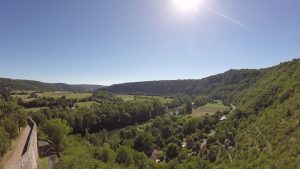 Points de vue - Montbrun - Point du vue sur la vallée du Lot depuis le belvédère -