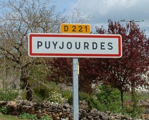 Communes - Puyjourdes - - Panneau du village de Puyjourdes