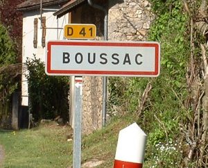 Communes - Boussac - - Panneau du village de Boussac