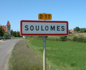 Communes - Soulomès - - Panneau du village de Soulomès