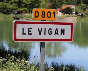 Communes - Le Vigan - - Panneau du village de Le Vigan