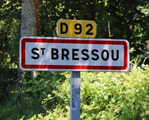 Communes - Saint-Bressou - - Panneau du village de Saint-Bressou