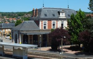 Gare ferroviaire de Figeac dans le Lot - Vue Sud-Ouest - LOT'refois - Photo 2013
