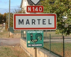 Communes - Martel - - Panneau du village de Martel