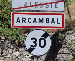 Communes - Arcambal - - Panneau du village de Arcambal