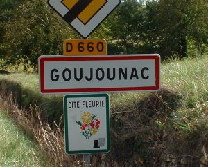 Communes - Goujounac - - Panneau du village de Goujounac