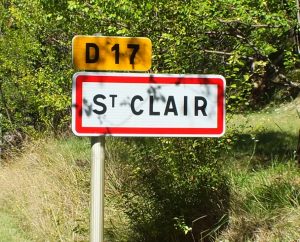 Communes - Saint-Clair - - Panneau du village de Saint-Clair
