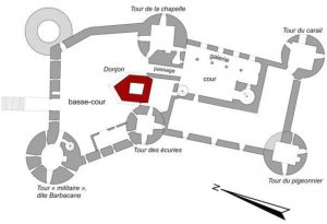 Plan du château de Roussillon