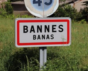 Communes - Bannes - - Panneau du village de Bannes