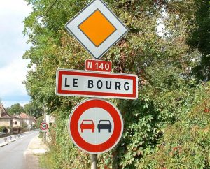 Communes - Le Bourg - - Panneau du village de Le Bourg
