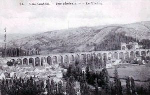 Carte postale ancienne - Viaduc de Calamane