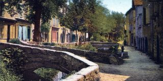 Ancien canal des 3 moulins à Figeac (Faubourg du Pin) dans le Lot